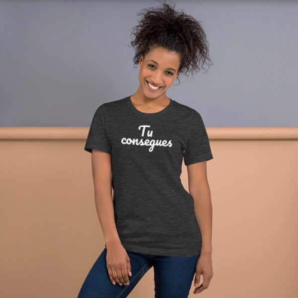 Camiseta unissex com mangas curtas- "Tu consegues!" - Image 4